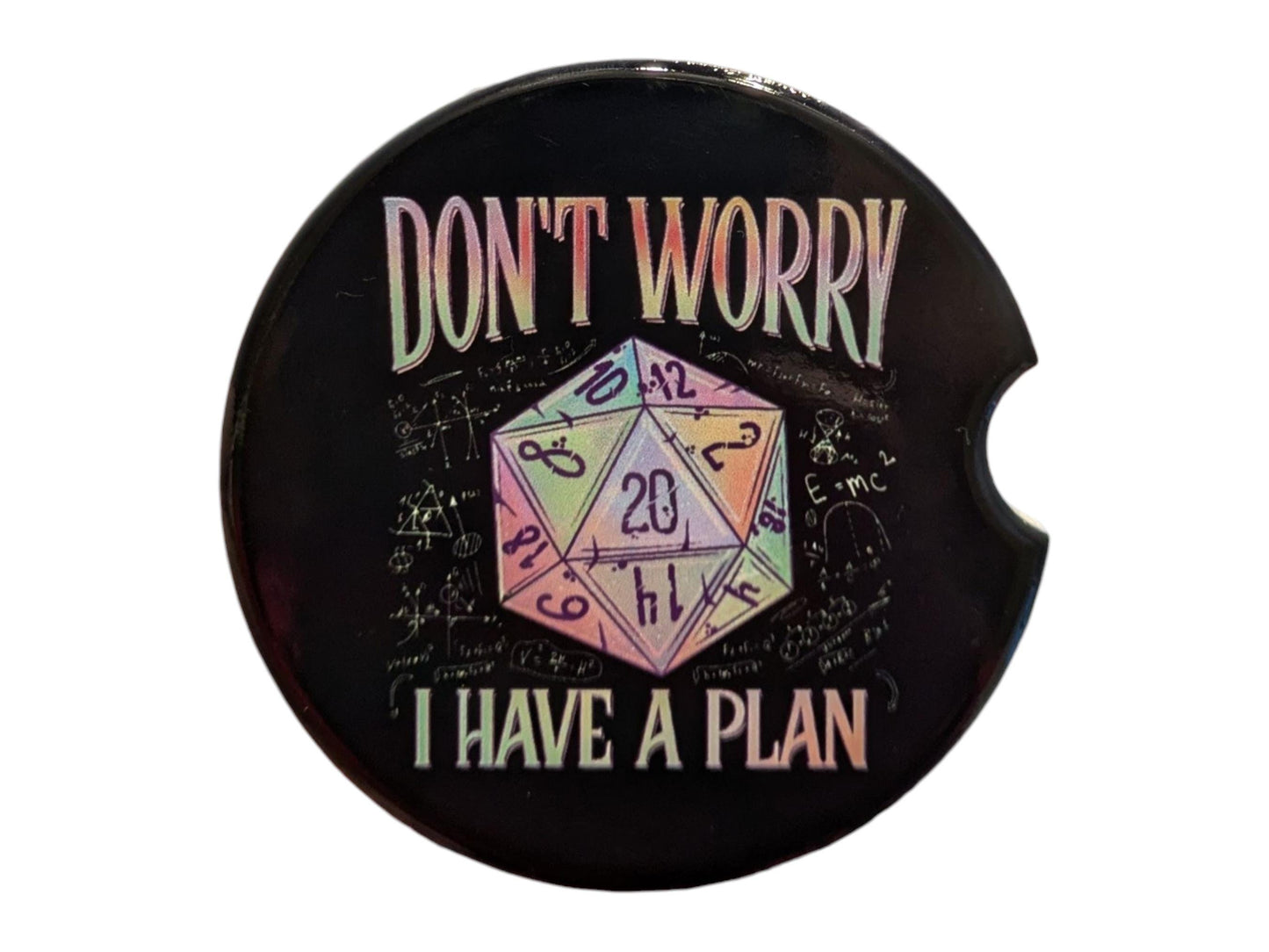D20, Crying is a Free Action, Gaming, Car Coasters Set of 2