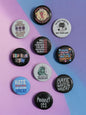 Abolish ICE Pinback Buttons, Political Protest Art, 1.25"