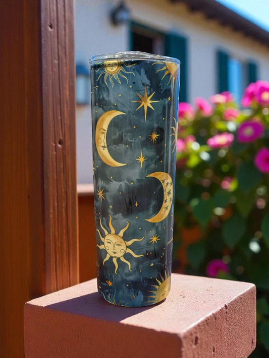 Sun and Moon Tumbler, Straight Skinny 20oz