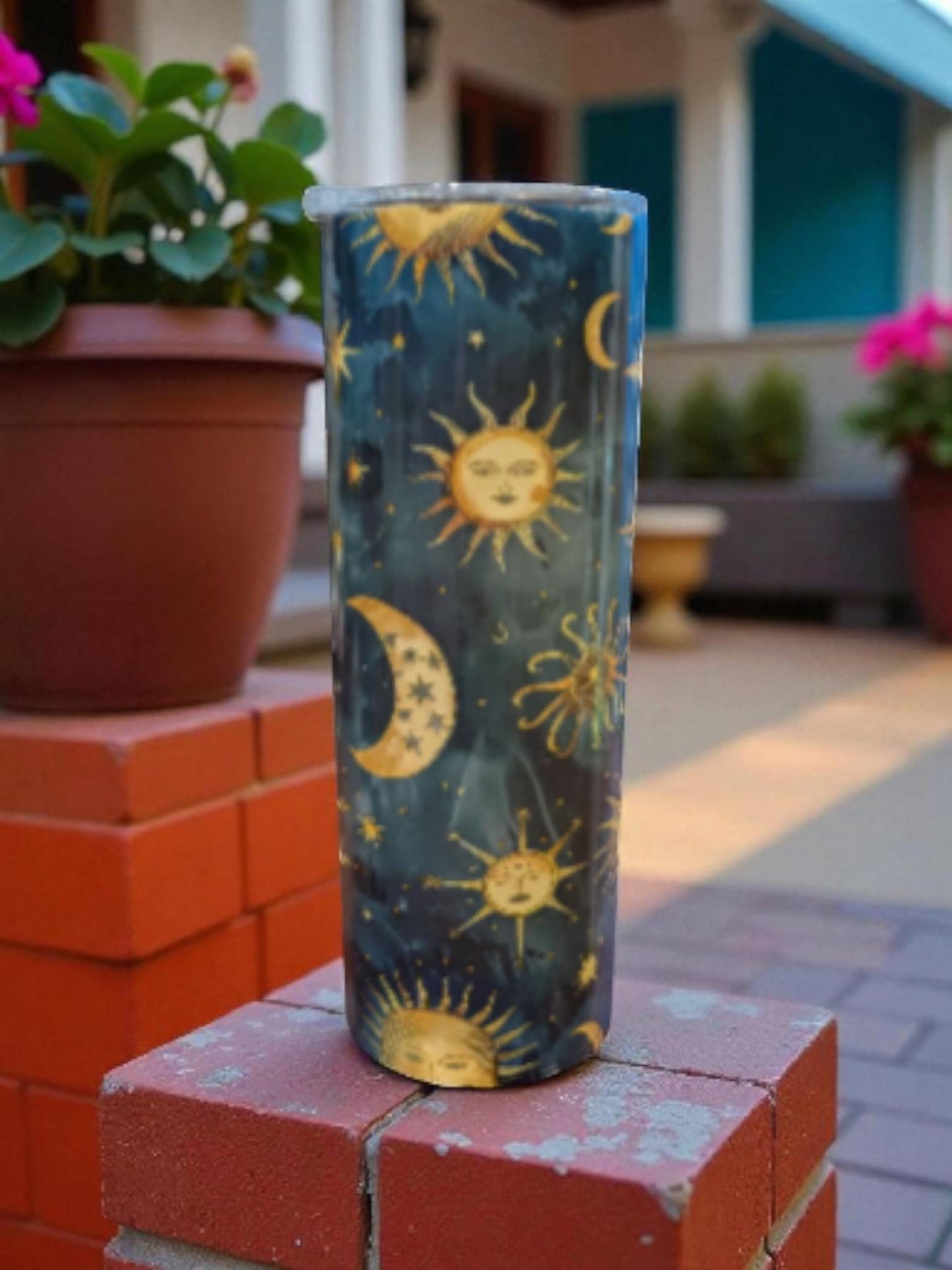Sun and Moon Tumbler, Straight Skinny 20oz