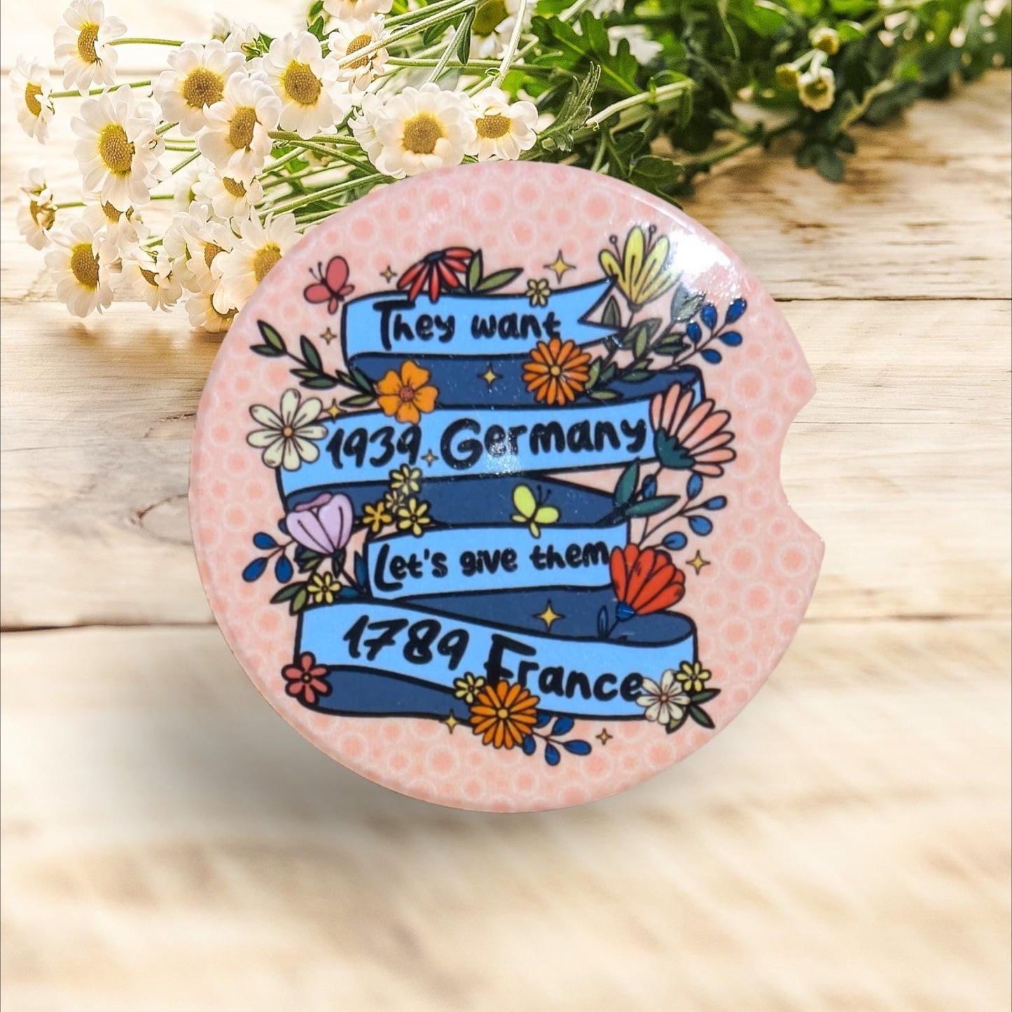 Female Rights, Feminine Rage Era, Car Coasters Set of 2