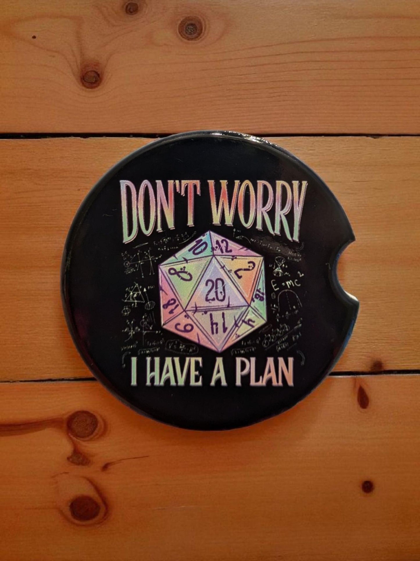 D20, Crying is a Free Action, Gaming, Car Coasters Set of 2