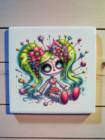 Voodoo Doll Coasters, Set of 4