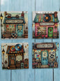 Record Shop Coasters, Set of 4