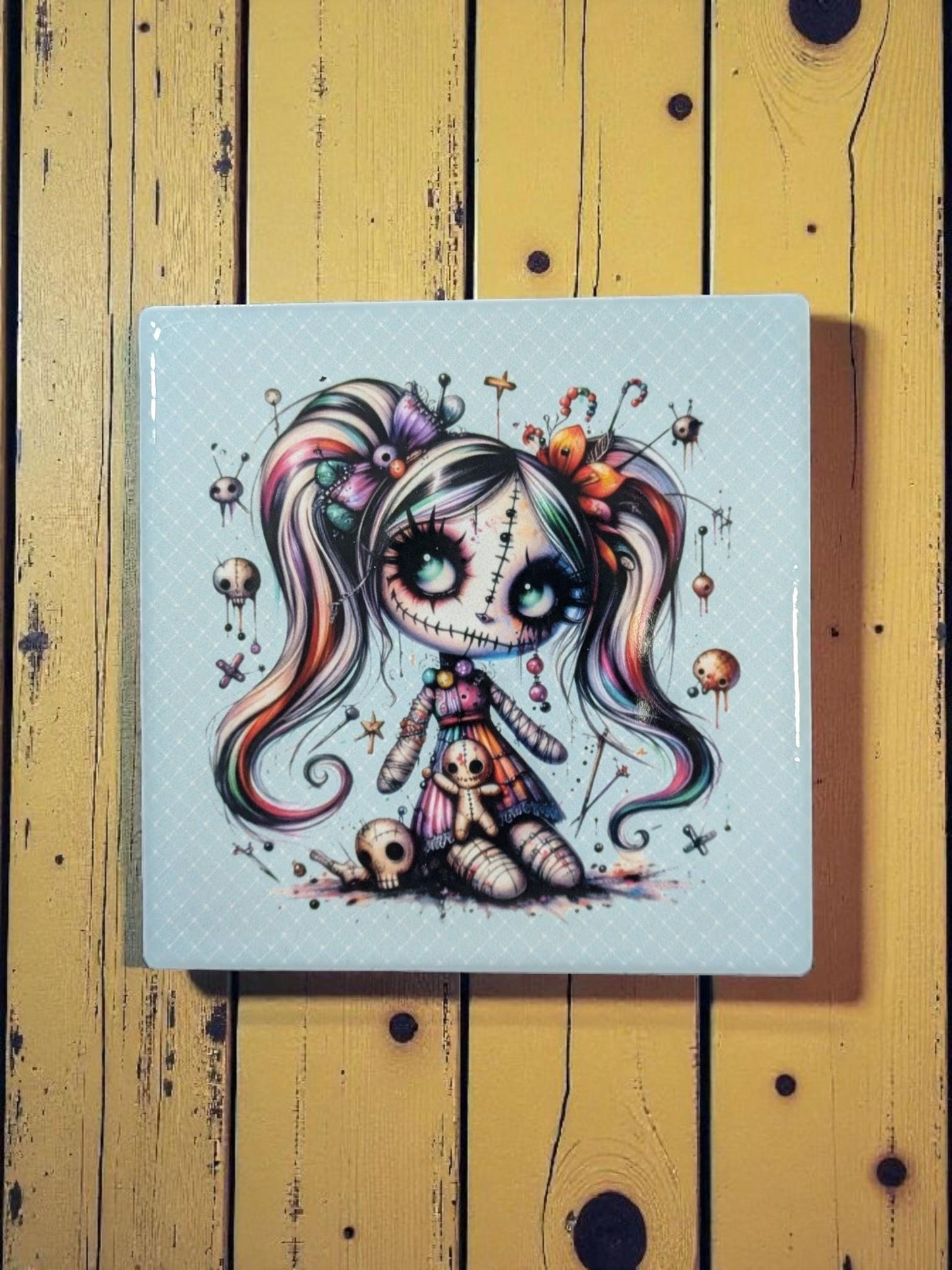 Voodoo Doll Coasters, Set of 4
