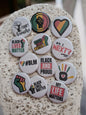 Black Lives Matter Pinback Buttons, BLM Awareness, Social Justice Pins, 1.25"