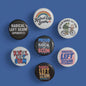 Radical Left Scum Buttons, Anti Trump Pin Back 1.25"