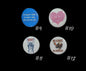 Anti Trump Buttons, Anti MAGA, No Kings, Pin Back, 1.25"