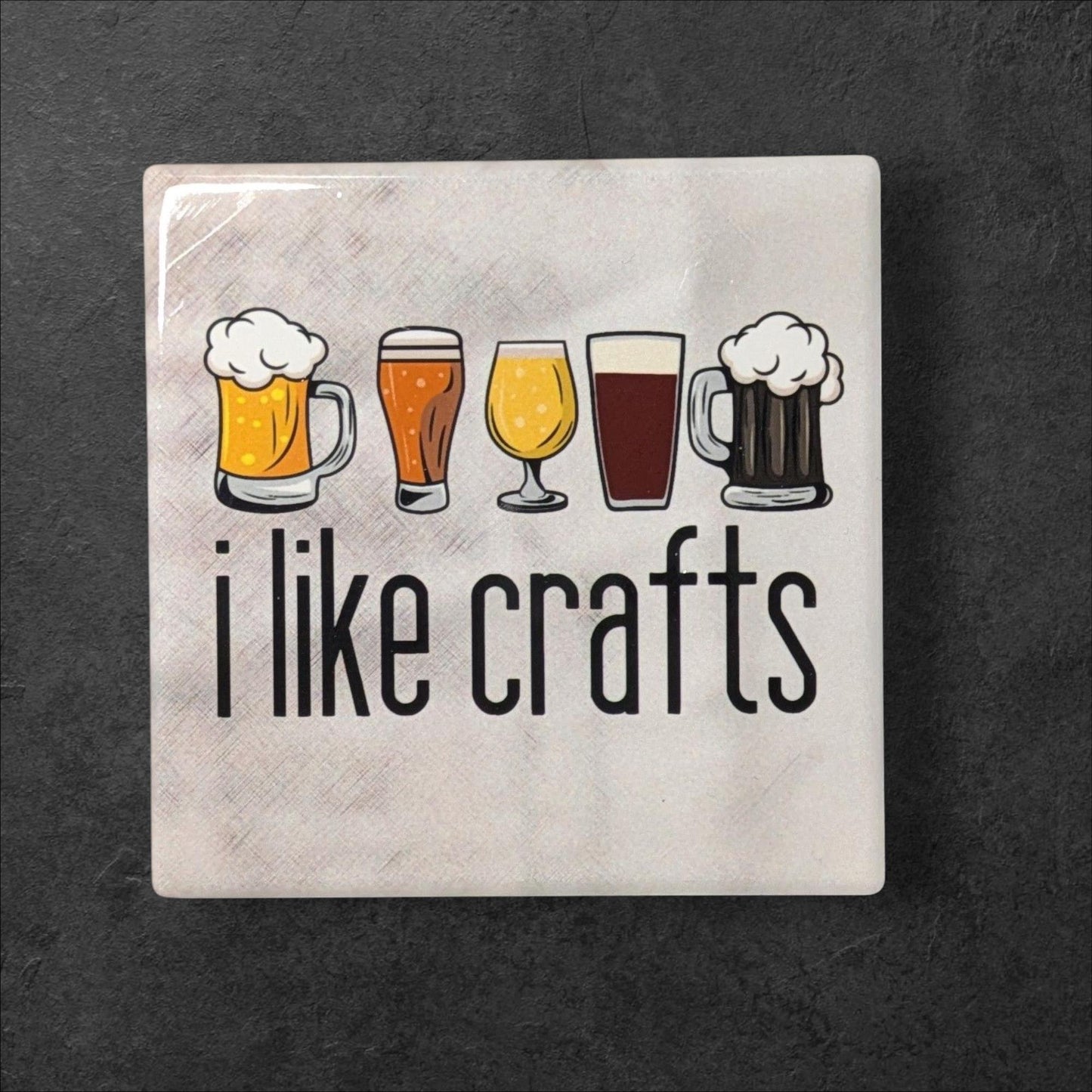 Beer Drinker Gift, Beer Lover, Beer & Cigars Coasters Set of 2