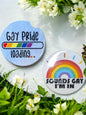 Car Coasters, Gay Pride Loading, LGBTQ Support, Set of 2