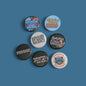 Radicalized By Basic Decency Buttons, Anti Trump Pin Back 1.25"