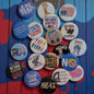 Anti Trump Buttons, Anti MAGA, No Kings, Pin Back, 1.25"