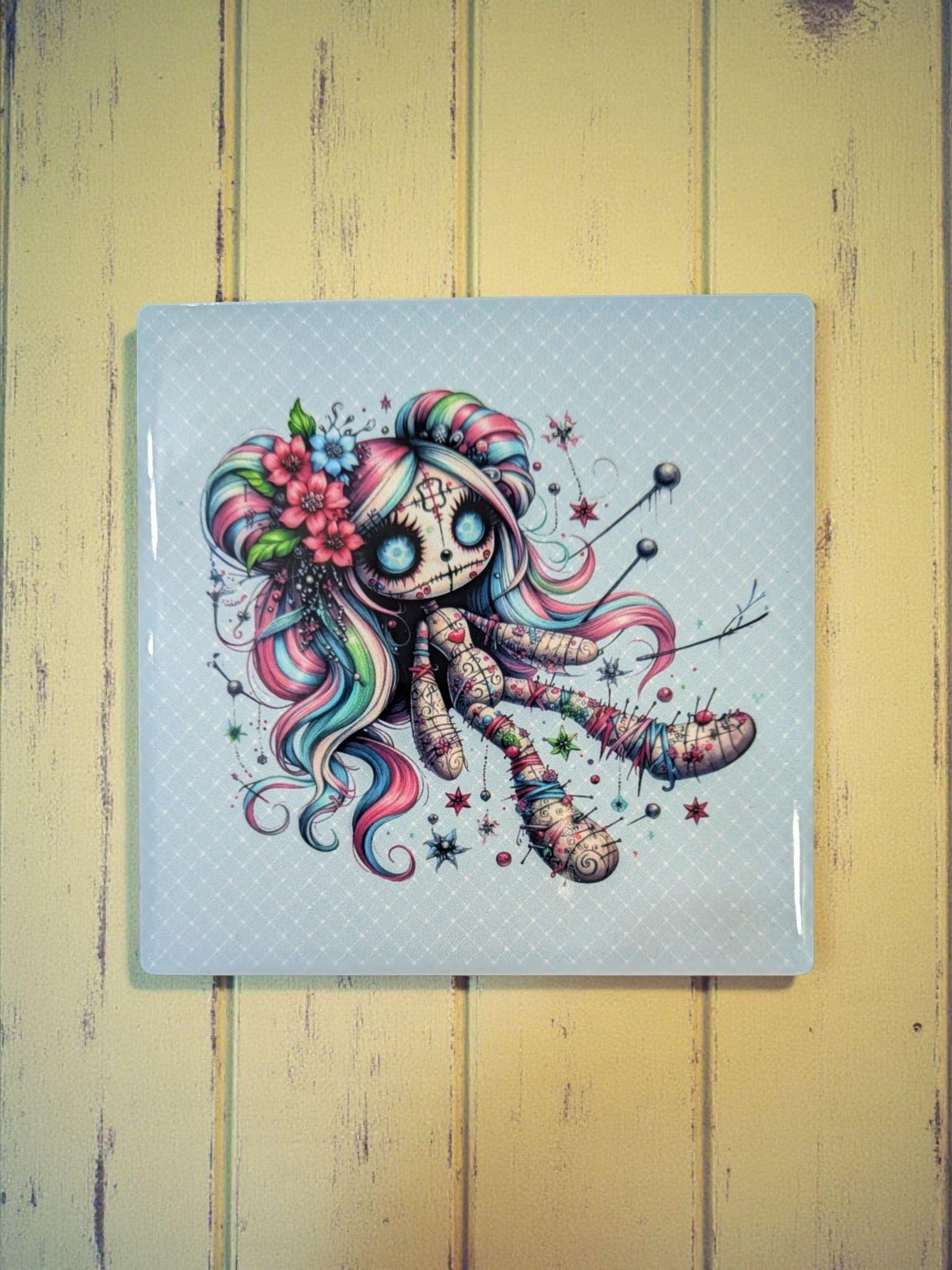 Voodoo Doll Coasters, Set of 4