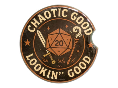 D20, I'd Fail That, Gaming Dice, Car Coasters Set of 2