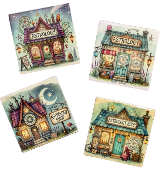 Astrology Coasters, Set of 4