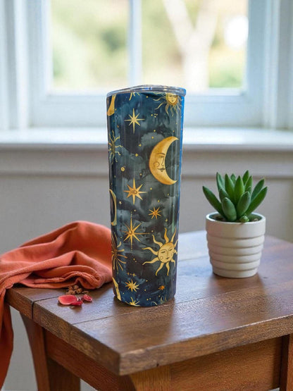 Sun and Moon Tumbler, Straight Skinny 20oz
