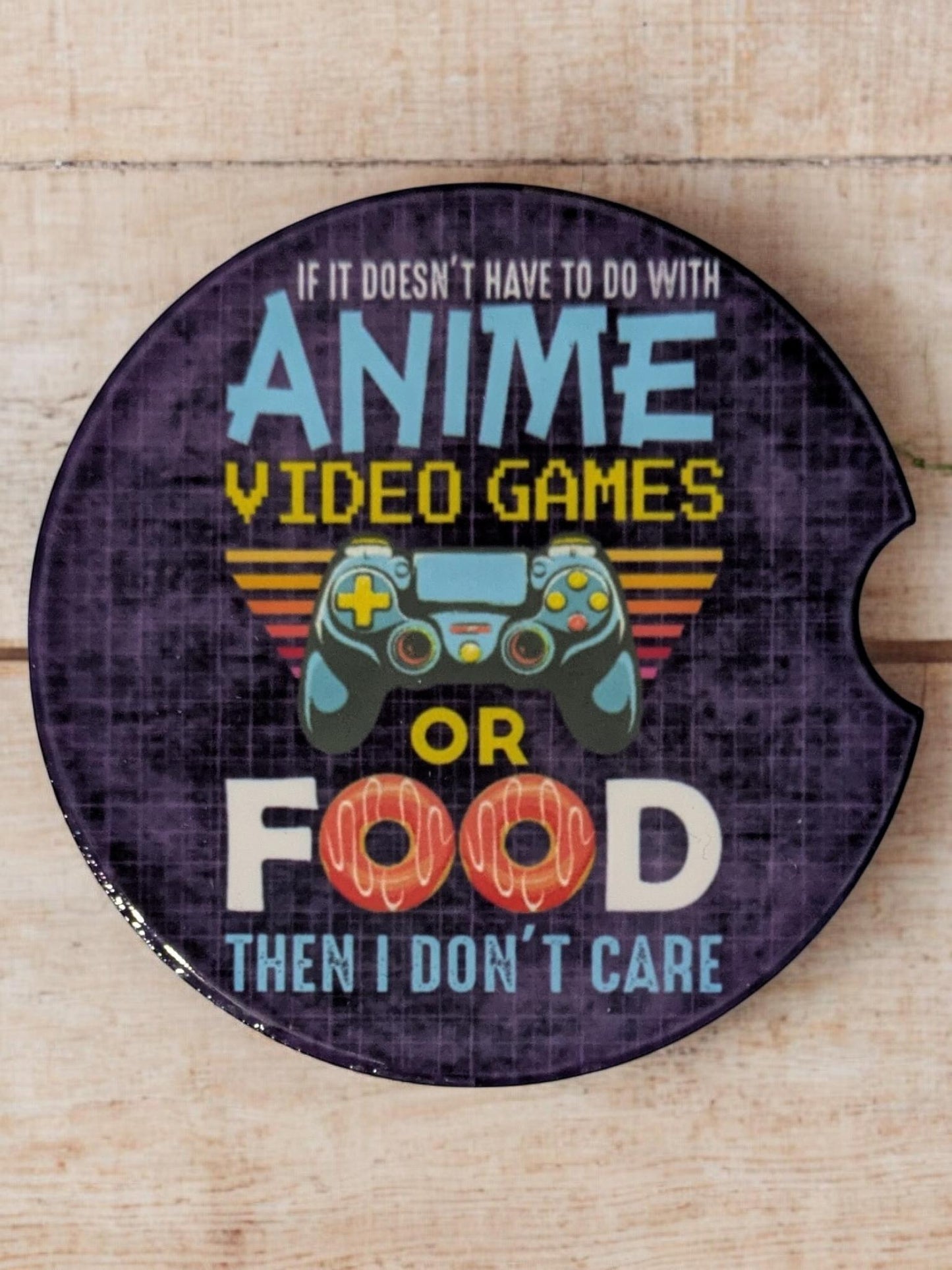 Eat, Sleep, Anime, Repeat Car Coasters Set of 2