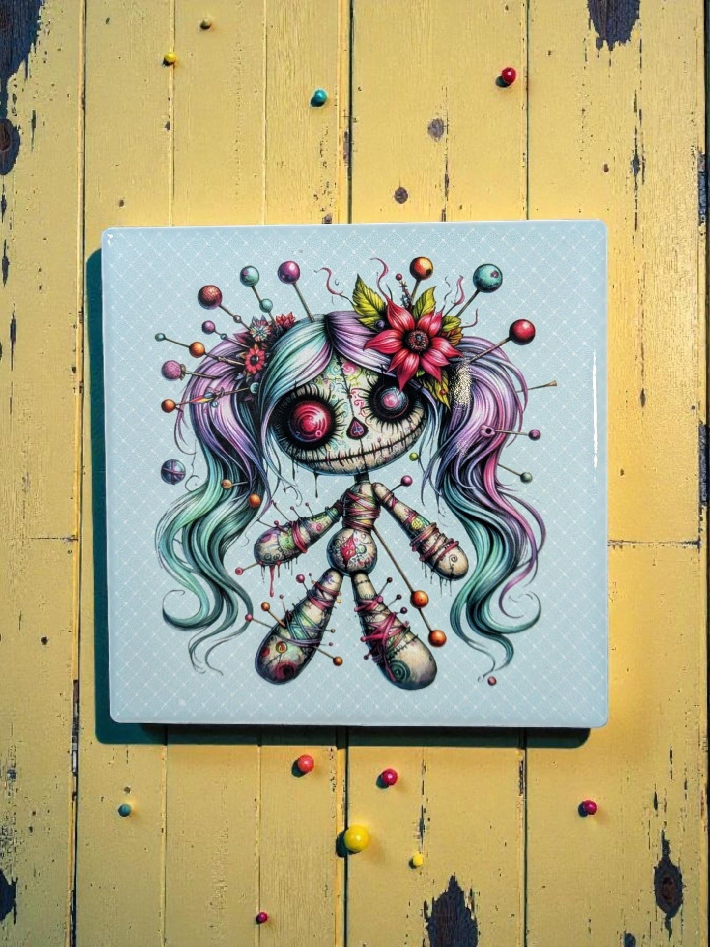 Voodoo Doll Coasters, Set of 4
