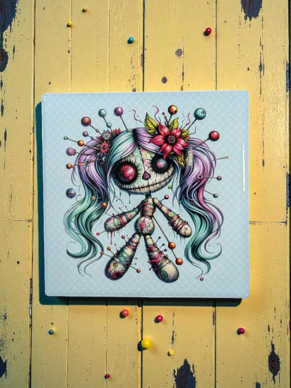 Voodoo Doll Coasters, Set of 4