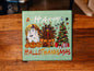 Happy HalloThanksMas Coasters, Set of 2,   Halloween, Thanksgiving, Christmas Theme